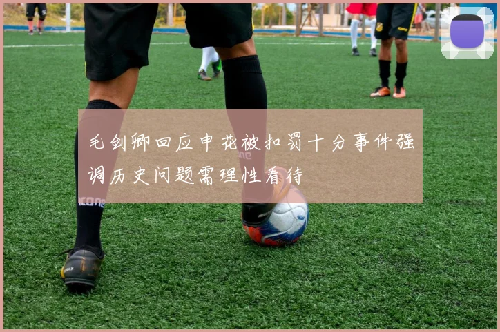 毛剑卿回应申花被扣罚十分事件强调历史问题需理性看待